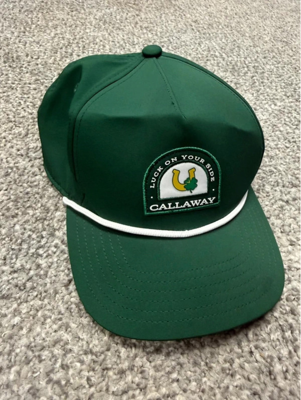 Callaway Golf "Luck On Your Side" Green Rope Snapback Hat Cap